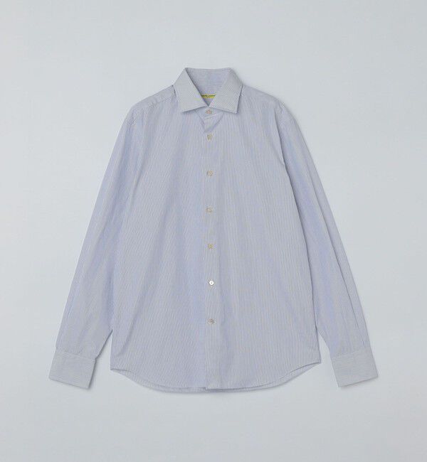 SHIPS「MARCEL LASSANCE: WIDE COTTON POPLIN STRIPE SHIRT」|シャツ・ブラウス|ライトブルー