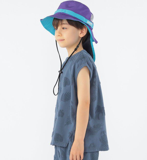 SHIPS KIDS「SHIPS KIDS:100～130cm / パイル ジャカード ノースリーブ TEE」|タンクトップ|