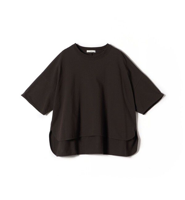 SHIPS for women「〈洗濯機可能〉バック フリル 半袖 Tシャツ」|Tシャツ・カットソー|