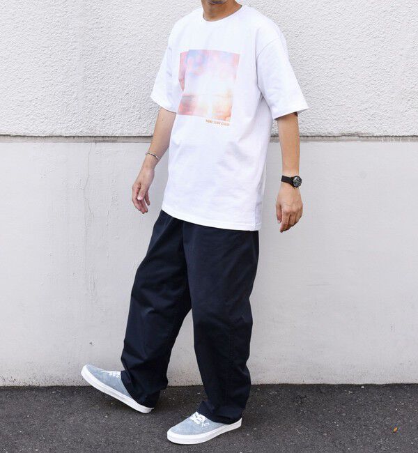 SHIPS any「SHIPS any: オーシャン フォトグラフ プリント ワンポイント 刺繍 Tシャツ◇」|Tシャツ・カットソー|