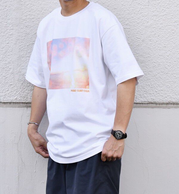 SHIPS any「SHIPS any: オーシャン フォトグラフ プリント ワンポイント 刺繍 Tシャツ◇」|Tシャツ・カットソー|