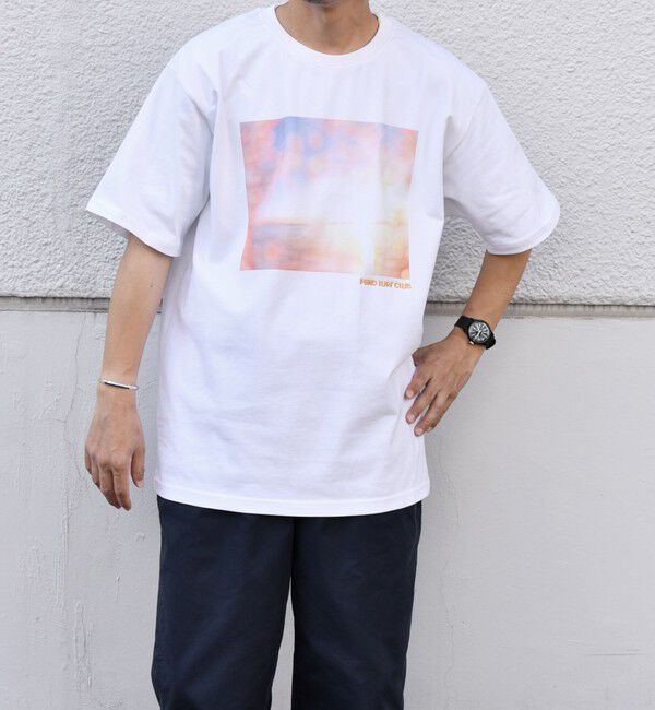 SHIPS any「SHIPS any: オーシャン フォトグラフ プリント ワンポイント 刺繍 Tシャツ◇」|Tシャツ・カットソー|