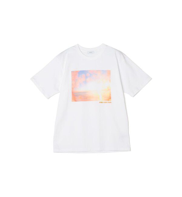 SHIPS any「SHIPS any: オーシャン フォトグラフ プリント ワンポイント 刺繍 Tシャツ◇」|Tシャツ・カットソー|