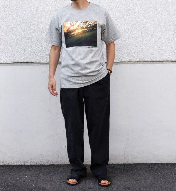 SHIPS any「SHIPS any: オーシャン フォトグラフ プリント ワンポイント 刺繍 Tシャツ◇」|Tシャツ・カットソー|