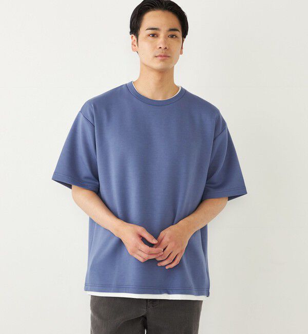 SHIPS Colors 「SHIPS Colors:フェイクレイヤード クルーネック トップス2◇」|Tシャツ・カットソー|