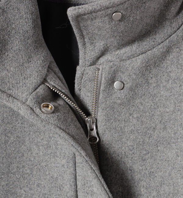 quaranciel「quaranciel: メルトン スタンドカラー ジップ ブルゾン コート」|ブルゾン・スタジャン|