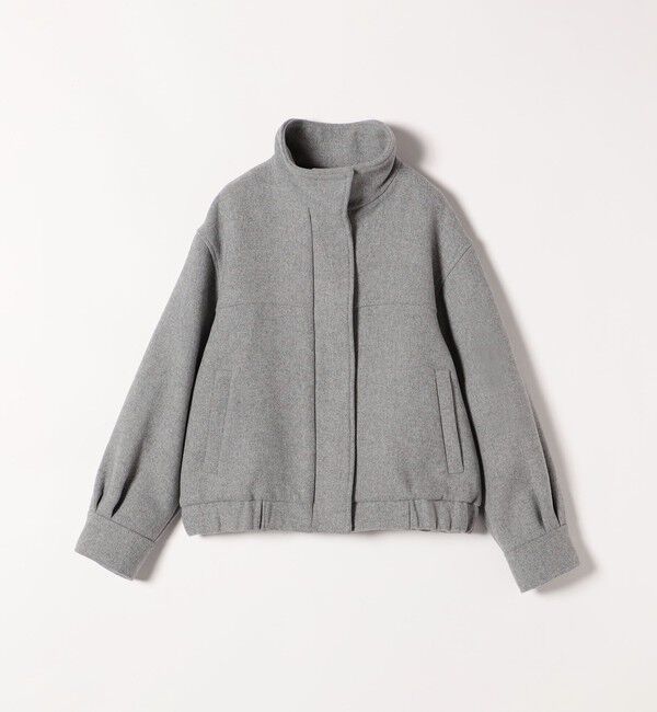 quaranciel「quaranciel: メルトン スタンドカラー ジップ ブルゾン コート」|ブルゾン・スタジャン|