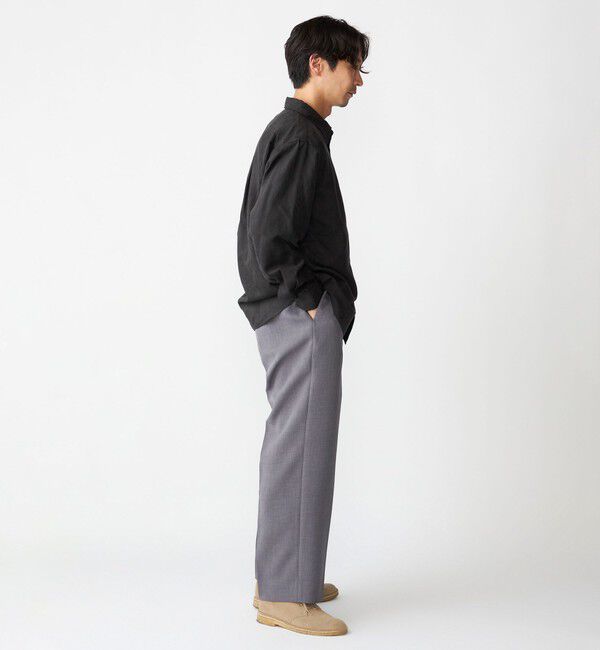 SHIPS「BENCH MARKING SHIRT: レギュラーカラー ポリエステル フェイクスエード シャツ」|シャツ・ブラウス|