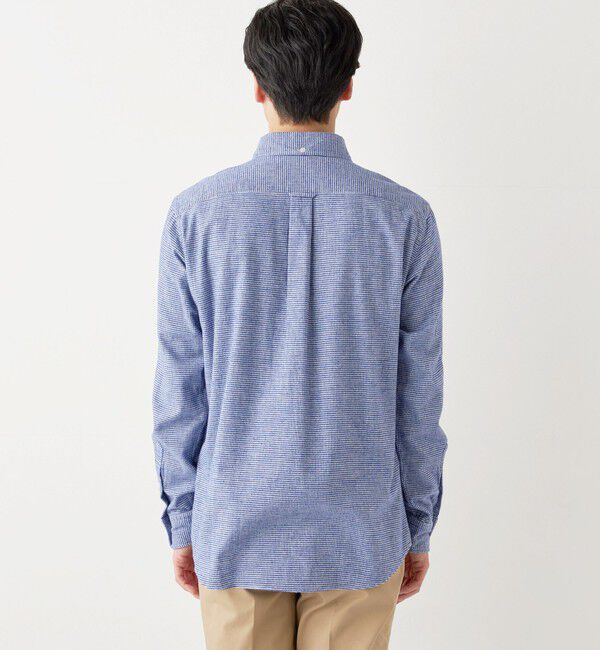 SHIPS Colors 「SHIPS Colors:〈洗濯機可能〉ハンドトゥース ボタンダウン ネルシャツ」|シャツ・ブラウス|