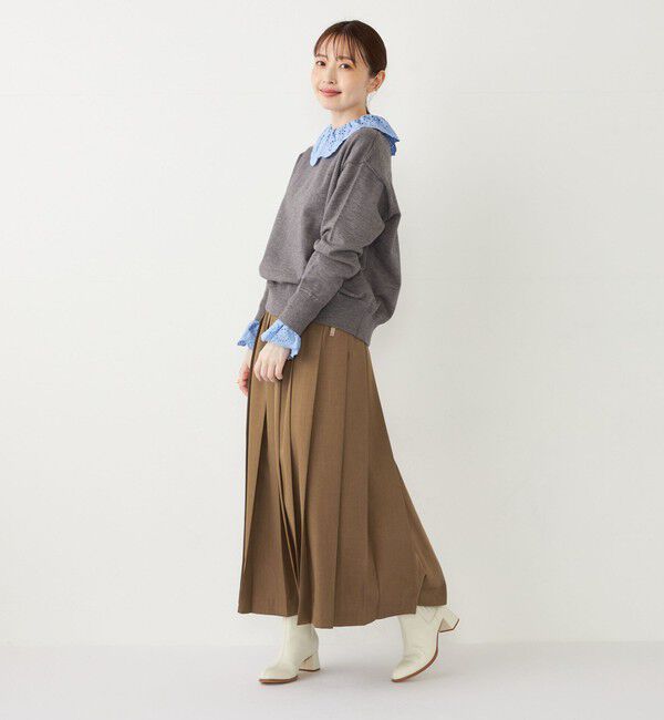 SHIPS Colors 「SHIPS Colors:ワイド プリーツ スカート◇」|スカート|