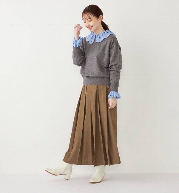 SHIPS Colors 「SHIPS Colors:ワイド プリーツ スカート◇」|スカート|