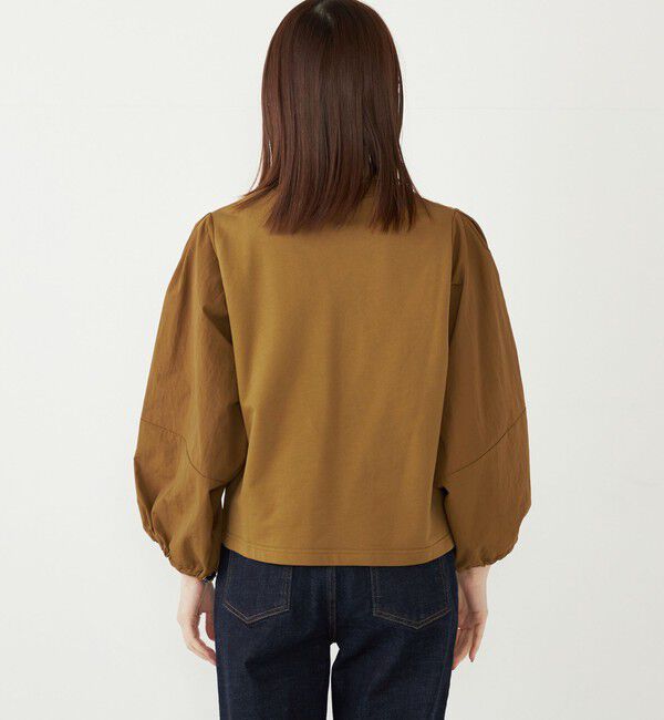 SHIPS Colors 「SHIPS Colors:〈洗濯機可能〉ミニ裏毛 フハクスリーブ トップス2」|Tシャツ・カットソー|