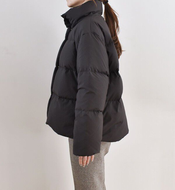 quaranciel「quaranciel: スタンドカラー フレア ダウン コート」|ダウン|