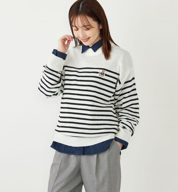 SHIPS Colors 「SHIPS Colors:〈洗濯機可能〉TeddyBear(R) ワンポイント ニット」|ニット・セーター|