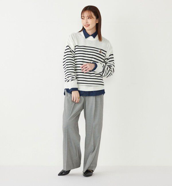 SHIPS Colors 「SHIPS Colors:〈洗濯機可能〉TeddyBear(R) ワンポイント ニット」|ニット・セーター|