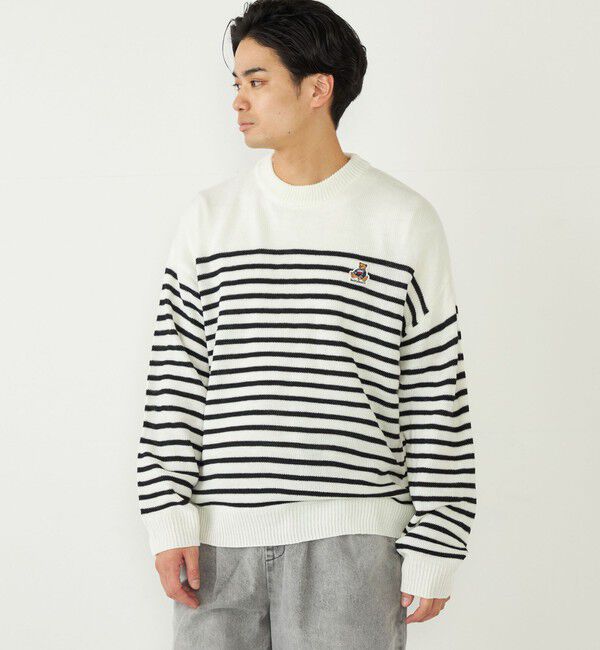 SHIPS Colors 「SHIPS Colors:〈洗濯機可能〉TeddyBear(R) ワンポイント ニット」|ニット・セーター|