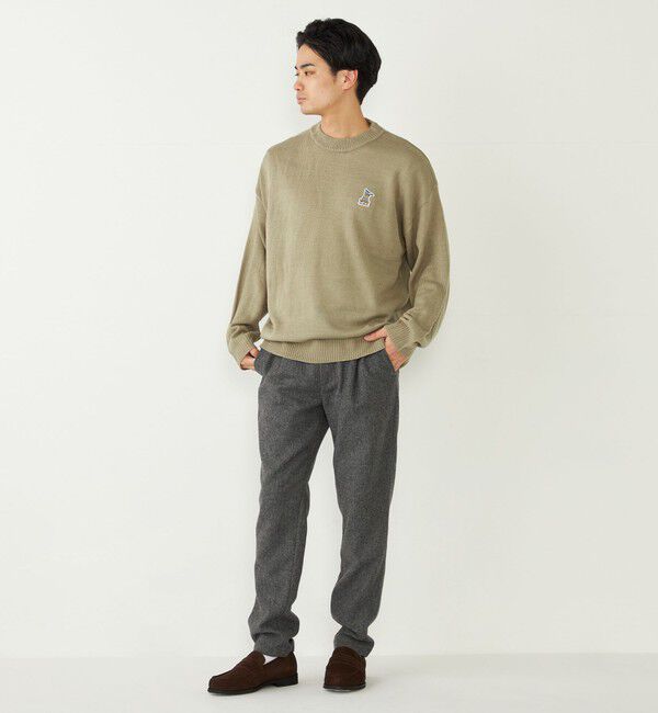 SHIPS Colors 「SHIPS Colors:〈洗濯機可能〉TeddyBear(R) ワンポイント ニット」|ニット・セーター|