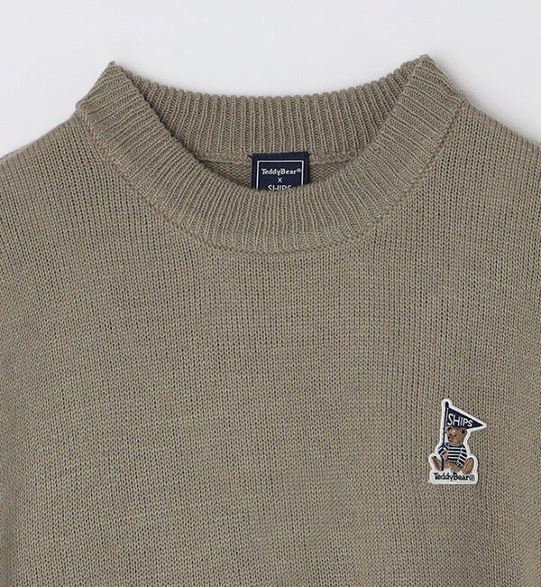 SHIPS Colors 「SHIPS Colors:〈洗濯機可能〉TeddyBear(R) ワンポイント ニット」|ニット・セーター|