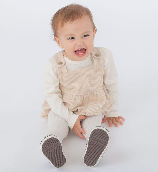 SHIPS KIDS「SHIPS KIDS:80～90cm / コーデュロイ オーバーオール ロンパース」|ロンパース|
