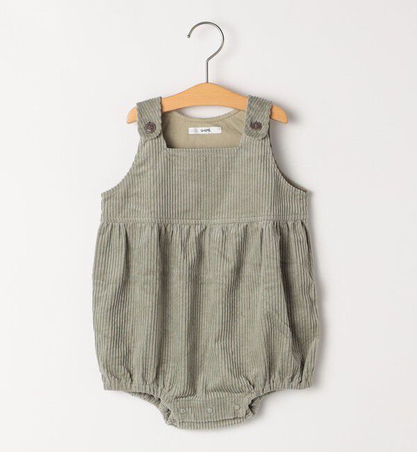 SHIPS KIDS「SHIPS KIDS:80～90cm / コーデュロイ オーバーオール ロンパース」|ロンパース|