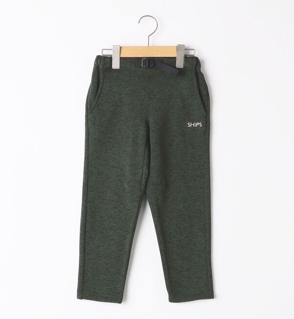 SHIPS KIDS「SHIPS KIDS:100～130cm / フリース ジョガー パンツ」|その他|ダークグリーン