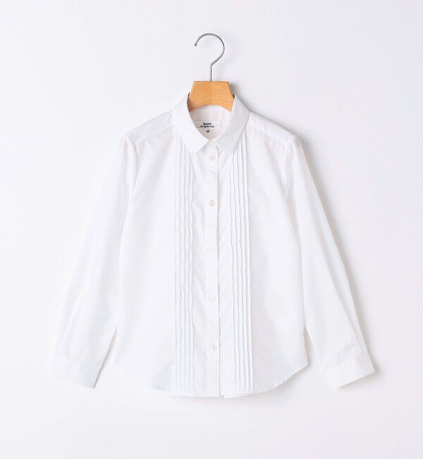 SHIPS KIDS「SHIPS KIDS:110～130cm / ピンタック ブラウス」|シャツ・ブラウス|ホワイト系
