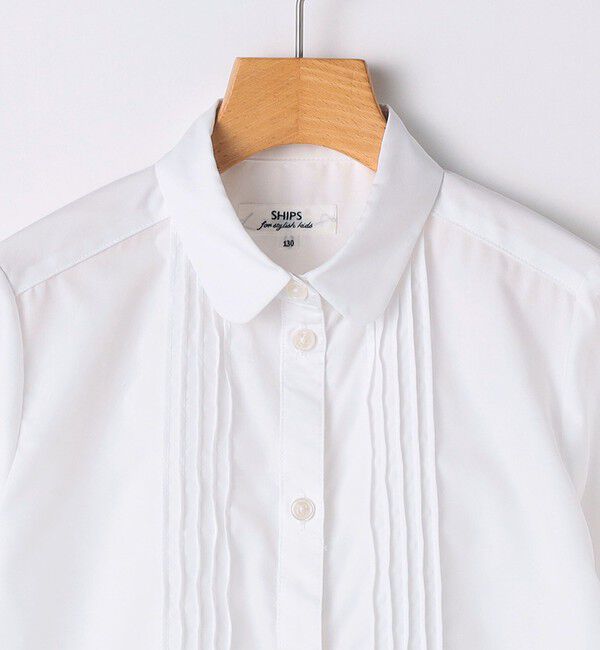 SHIPS KIDS「SHIPS KIDS:110～130cm / ピンタック ブラウス」|シャツ・ブラウス|