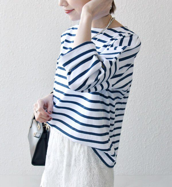 SHIPS any「Le minor:〈洗濯機可能〉ロングスリーブ ボーダー TEE 25SS」|Tシャツ・カットソー|