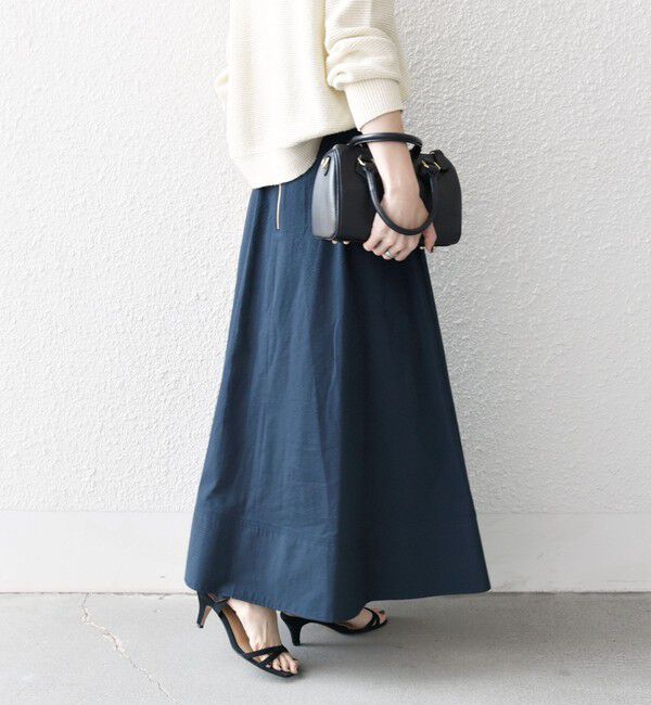 SHIPS any「SHIPS any:〈洗濯機可能〉コードレーン ストライプ クラシカル フレア スカート」|スカート|