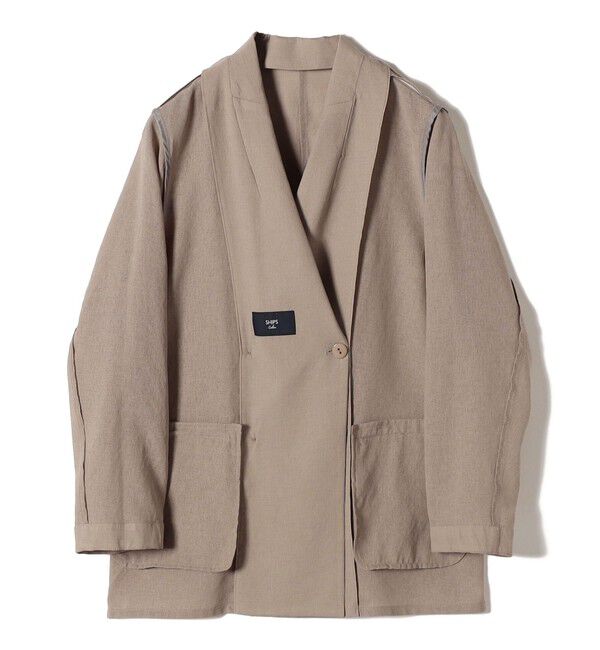 SHIPS Colors 「SHIPS Colors:〈手洗い可能〉シアー リネンライク ダブルジャケット◇」|テーラードジャケット|