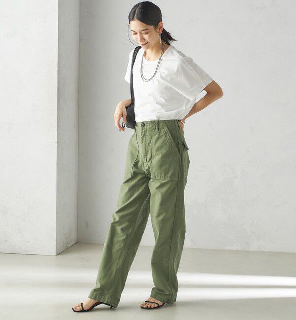 SHIPS for women「【SHIPS別注】assiette:〈手洗い可能〉プレミアム 天竺 Uネック TEE」|Tシャツ・カットソー|