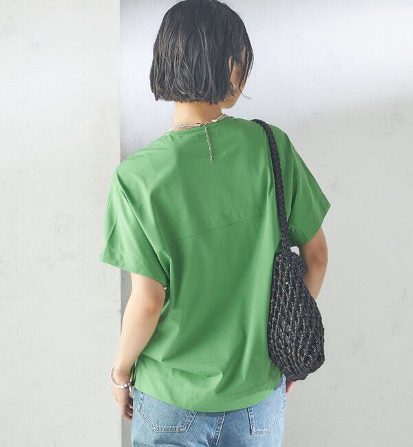 SHIPS for women「【SHIPS別注】assiette:〈手洗い可能〉プレミアム 天竺 Uネック TEE」|Tシャツ・カットソー|