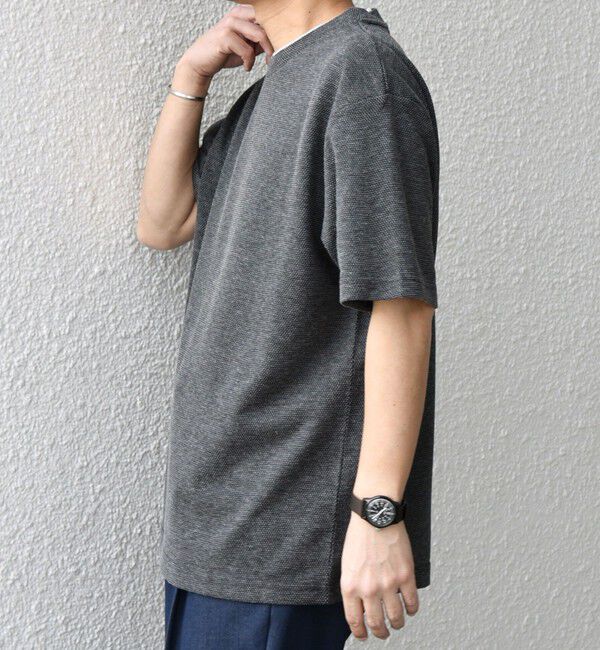 SHIPS any「【WEB限定】SHIPS any: リネンライク メランジ 鹿の子 フェイク レイヤード Tシャツ◇」|Tシャツ・カットソー|