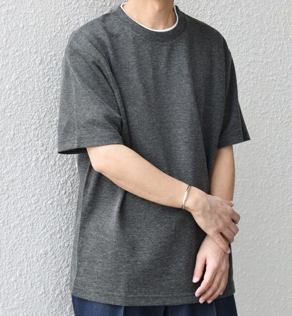 SHIPS any「【WEB限定】SHIPS any: リネンライク メランジ 鹿の子 フェイク レイヤード Tシャツ◇」|Tシャツ・カットソー|