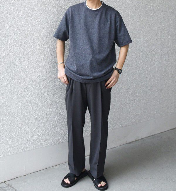 SHIPS any「【WEB限定】SHIPS any: リネンライク メランジ 鹿の子 フェイク レイヤード Tシャツ◇」|Tシャツ・カットソー|