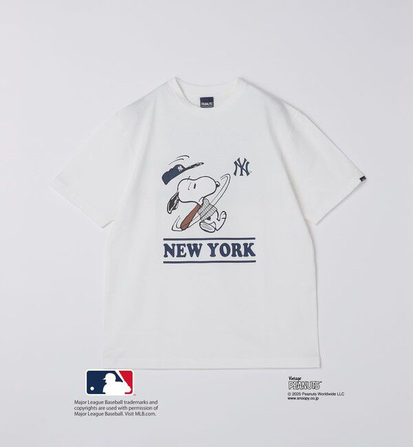 SHIPS「SHIPS: PEANUTS&times;MLB プリント Tシャツ」|Tシャツ・カットソー|