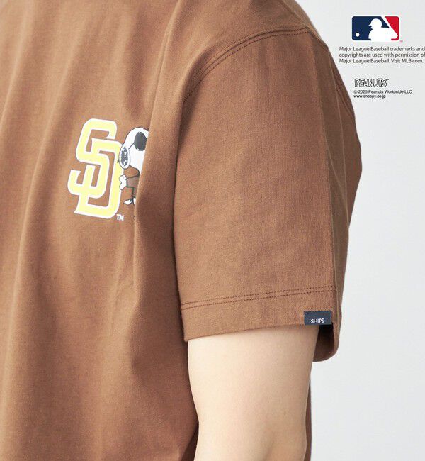 SHIPS「SHIPS: PEANUTS&times;MLB プリント Tシャツ」|Tシャツ・カットソー|