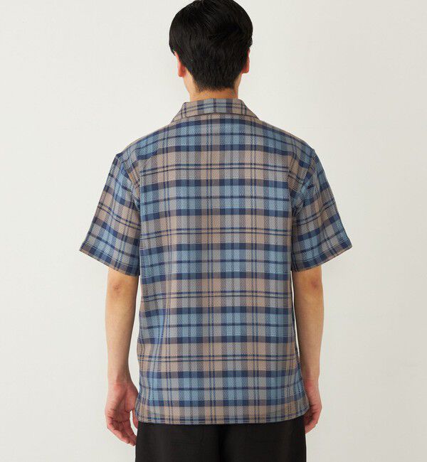 SHIPS Colors 「SHIPS Colors: 〈洗濯機可能〉 カラミ チェック オープンカラー シャツ」|シャツ・ブラウス|