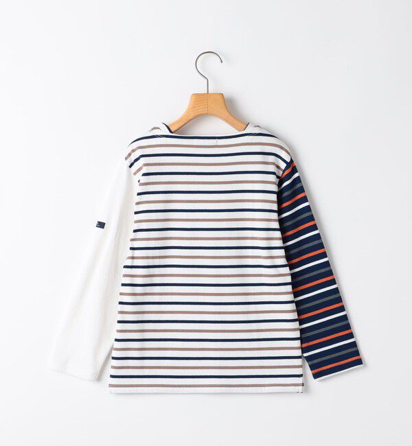 SHIPS KIDS「SHIPS KIDS:100～130cm/クレイジー ボーダー ロングスリーブ Tシャツ」|Tシャツ・カットソー|