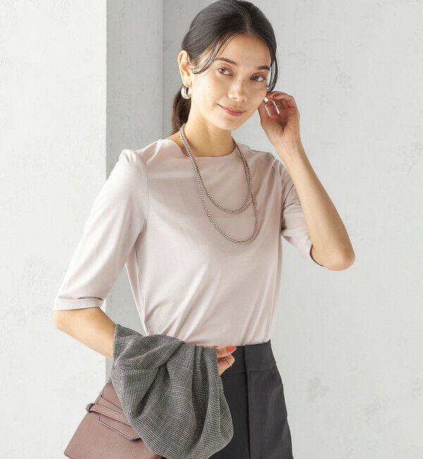 SHIPS for women「ソロナ 5分袖 TEE」|Tシャツ・カットソー|