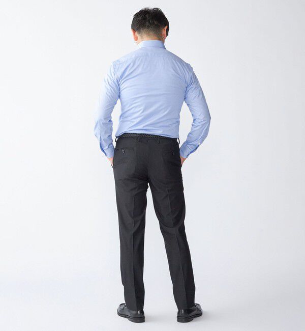 SHIPS「SHIPS: ジャージー サックス ソリッド ワンピースカラー シャツ」|シャツ・ブラウス|