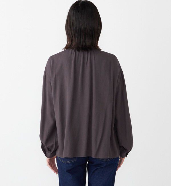 SHIPS Colors 「SHIPS Colors:〈手洗い可能〉カットオフ フリル シャツ」|シャツ・ブラウス|