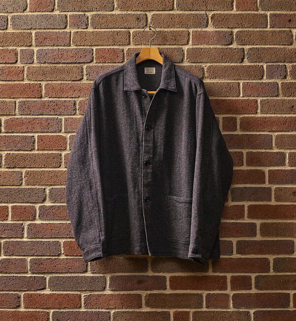 SHIPS「SHIPS: AUTHENTIC コットン ツイード カバー シャツ」|シャツ・ブラウス|ダークグレー