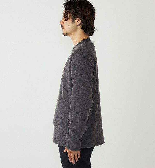 SHIPS Colors 「SHIPS Colors:〈手洗い可能〉ニットライク ロングスリーブ Tシャツ (ロンT)」|Tシャツ・カットソー|