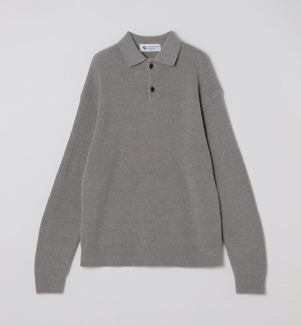 SHIPS「City Ambient Products: ソフト ヤーン カルゼ ニットポロ」|ニット・セーター|グレー