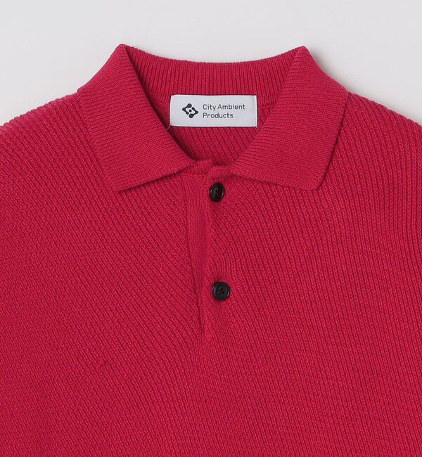 SHIPS「City Ambient Products: ソフト ヤーン カルゼ ニットポロ」|ニット・セーター|