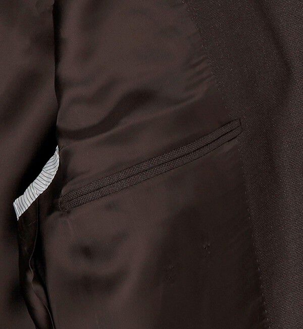 SHIPS「Valditaro: ウール ブラウン ソリッド スーツ」|スーツ|