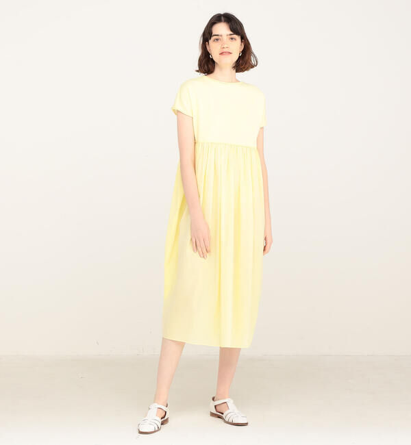 Ballsey「マテリアルコンビ バックリボンワンピース」|ワンピース|