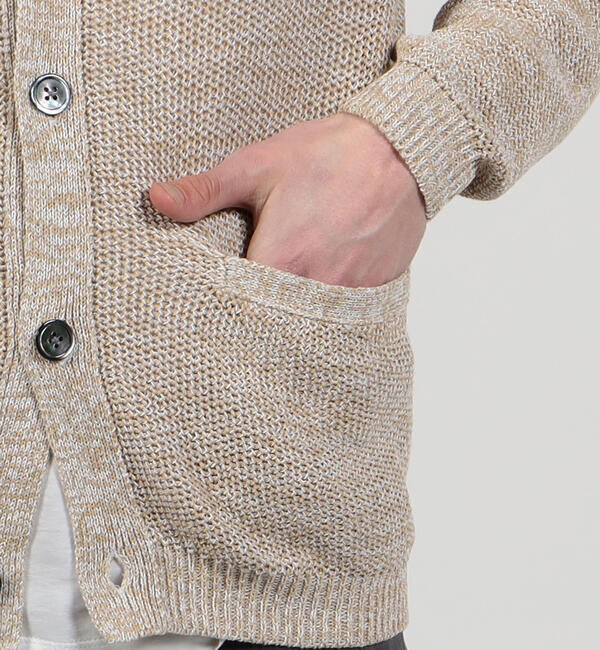 TOMORROWLAND MENS「ギマコットンリネン Vネックカーディガン」|カーディガン|