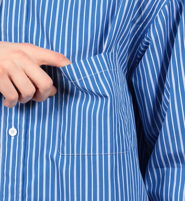 TOMORROWLAND MENS「コットンブロード ストライプ ボタンダウンシャツ」|シャツ・ブラウス|